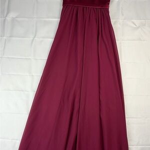 Allure Bridals Deep Red Wedding Gown